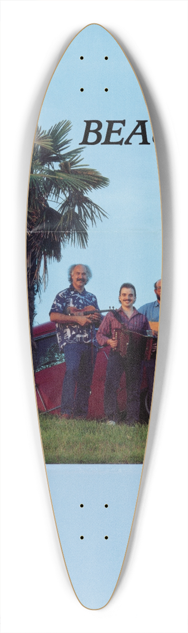 U.S. Information Agency - Beausoleil 39.3 inch art pintail longboard deck