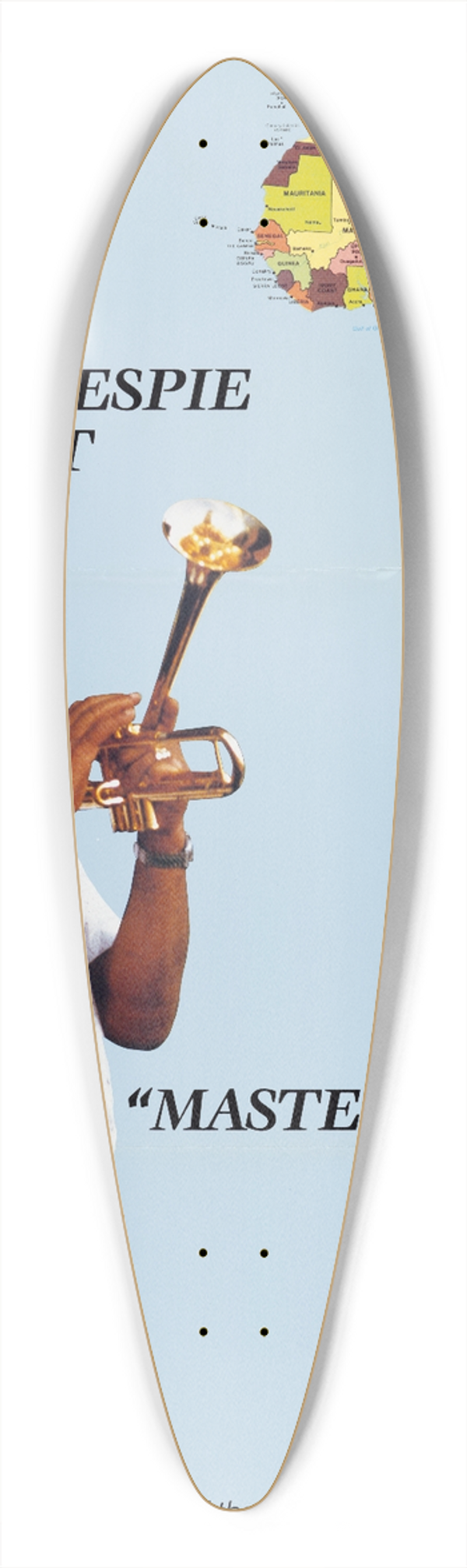 U.S. Information Agency - Dizzy Gillespie Sextet 39.3 inch art pintail longboard deck