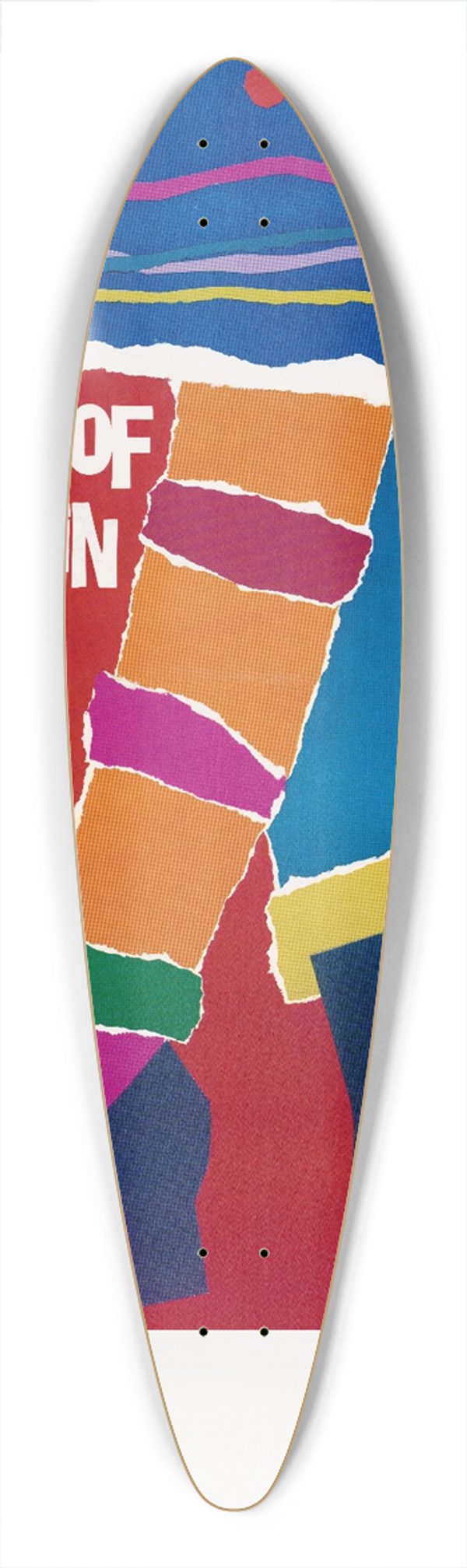 U.S. Information Agency - Festival of Mountain Music and Dance 2 39.3 inch art pintail longboard deck