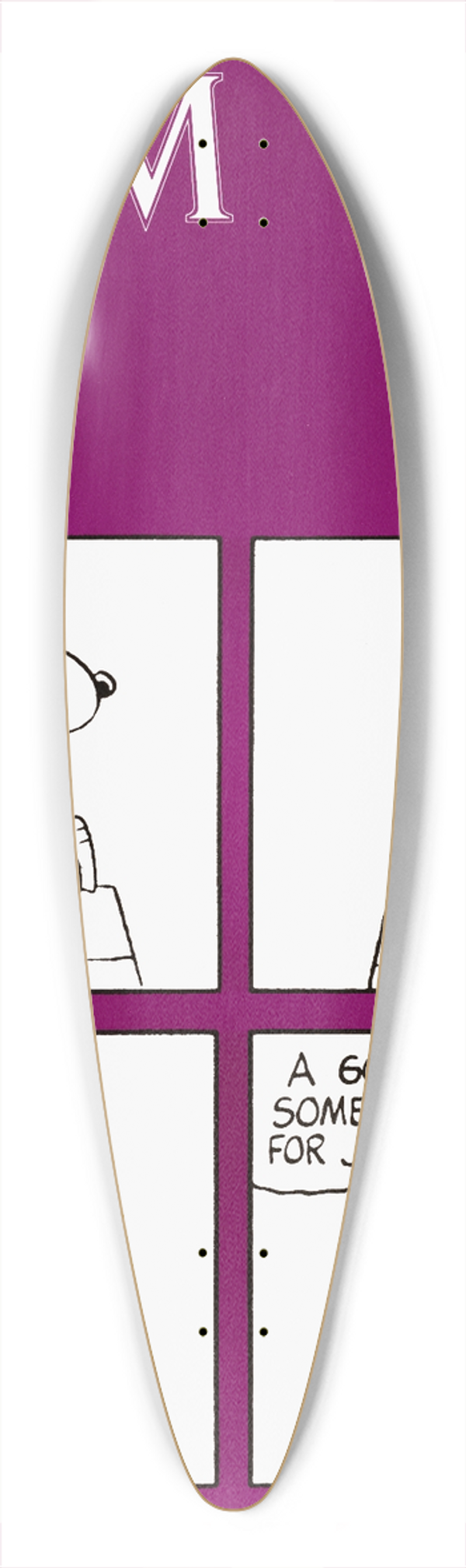U.S. Information Agency - Forum 39.3 inch art pintail longboard deck