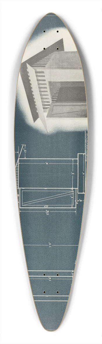 U.S. Information Agency - Health Poster #4 (Latrine) 39.3 inch art pintail longboard deck