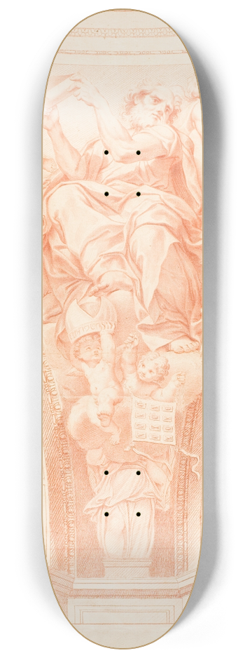 After Domenichino - Saint Luke 8.25 inch art skate deck