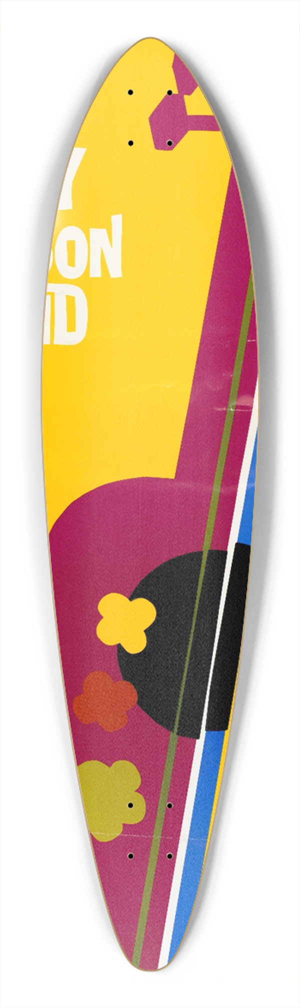 U.S. Information Agency - Leroy Pierson Band 39.3 inch art pintail longboard deck