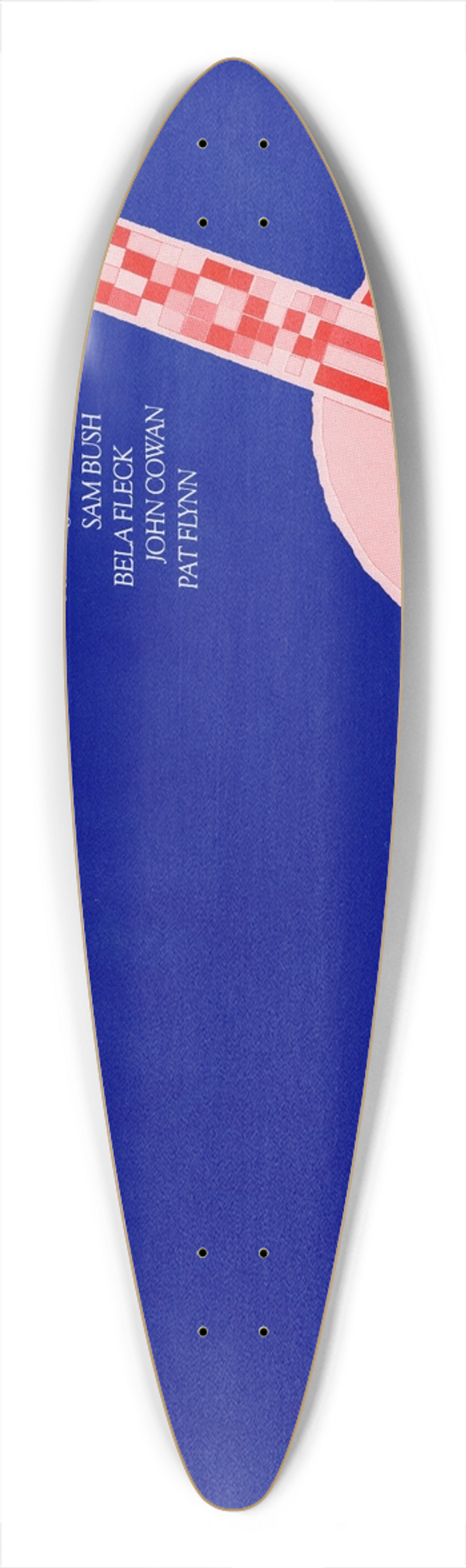 U.S. Information Agency - New Grass Revival Featuring Sam Bush, Bela Fleck, John Cowan, Pat Flynn 39.3 inch art pintail longboard deck