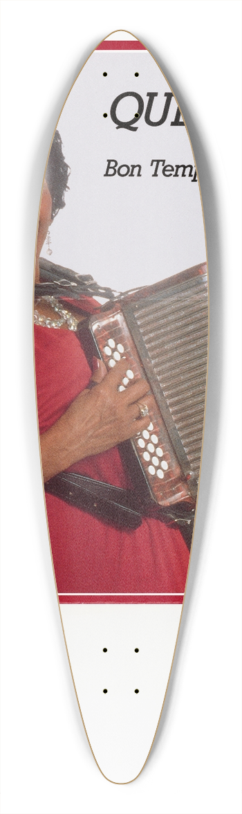 U.S. Information Agency - Queen Ida and the Bon Temps Zydeco Band 39.3 inch art pintail longboard deck