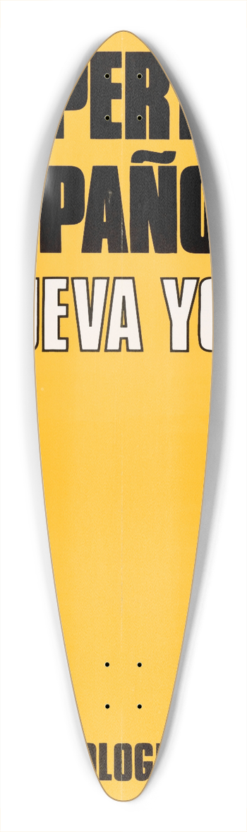 U.S. Information Agency - Repertorio Espaol, Compaa de Teatro de Nueva York: Zoolgico de Cristal 39.3 inch art pintail longboard deck