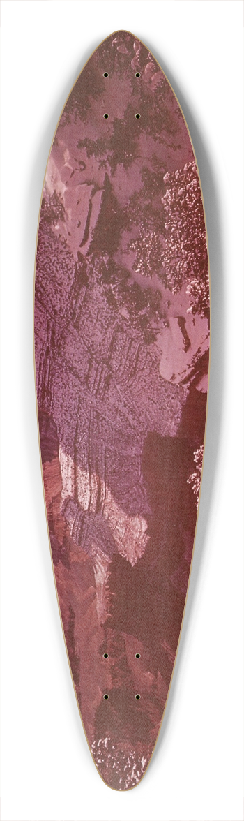 U.S. Information Agency - Scenically Yours, The land was ours before we were the lands. Robert Frost 39.3 inch art pintail longboard deck
