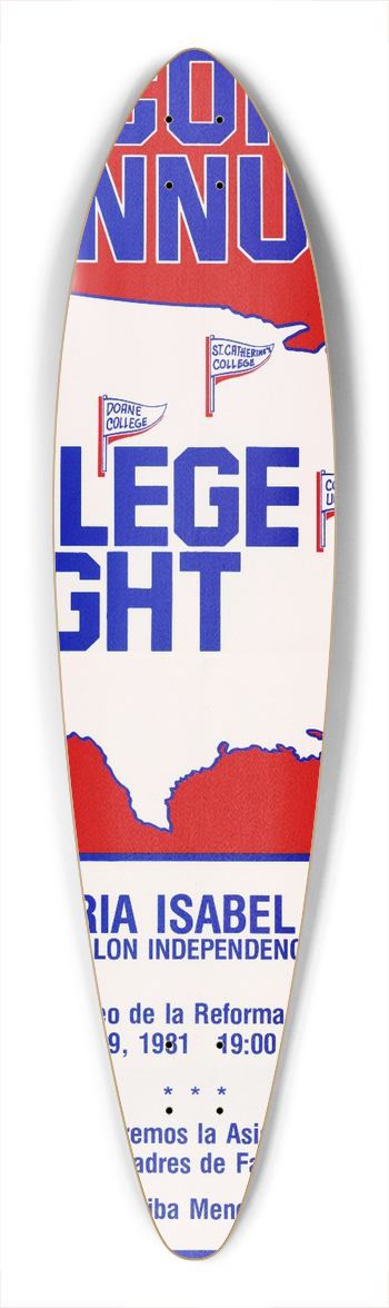 U.S. Information Agency - Second Annual College Night. 39.3 inch art pintail longboard deck