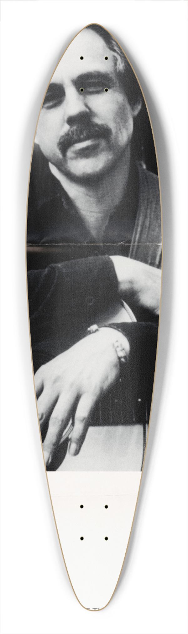 U.S. Information Agency - Steve Young Folk Singer 39.3 inch art pintail longboard deck