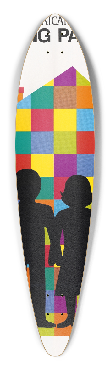 U.S. Information Agency - The American Family. Changing Patterns 39.3 inch art pintail longboard deck