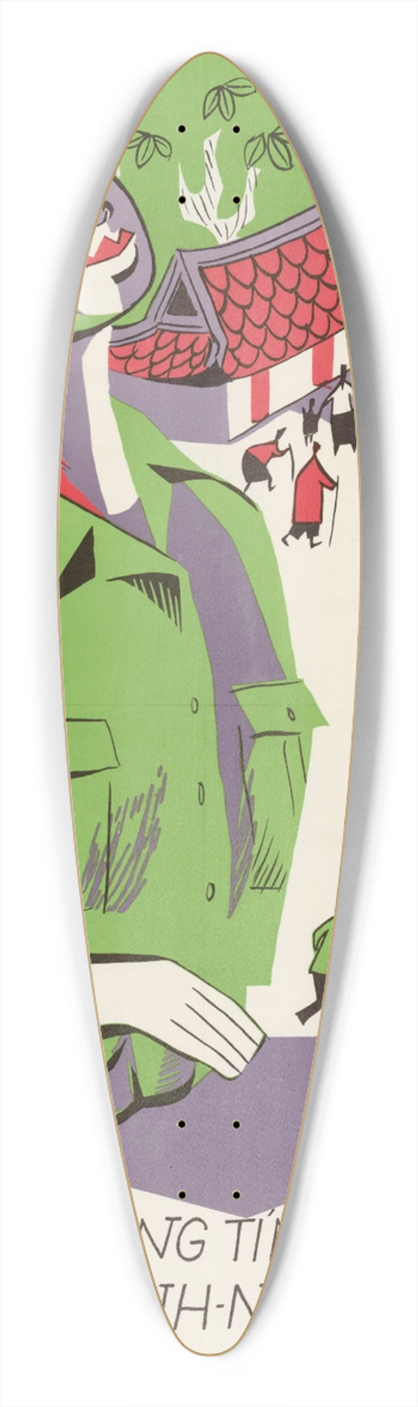 U.S. Information Agency - Vietnamese Armys Seven Commandments 39.3 inch art pintail longboard deck