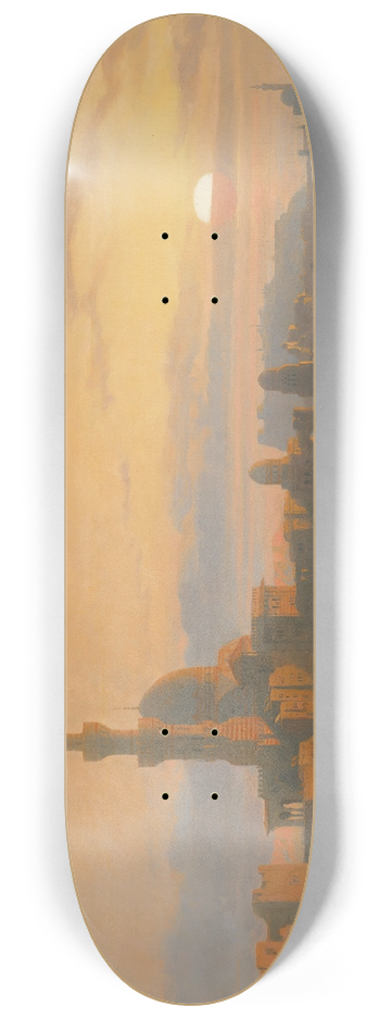 David Roberts - Procession before the tombs of the Caliphs, Grand Cairo 8.25 inch art skate deck