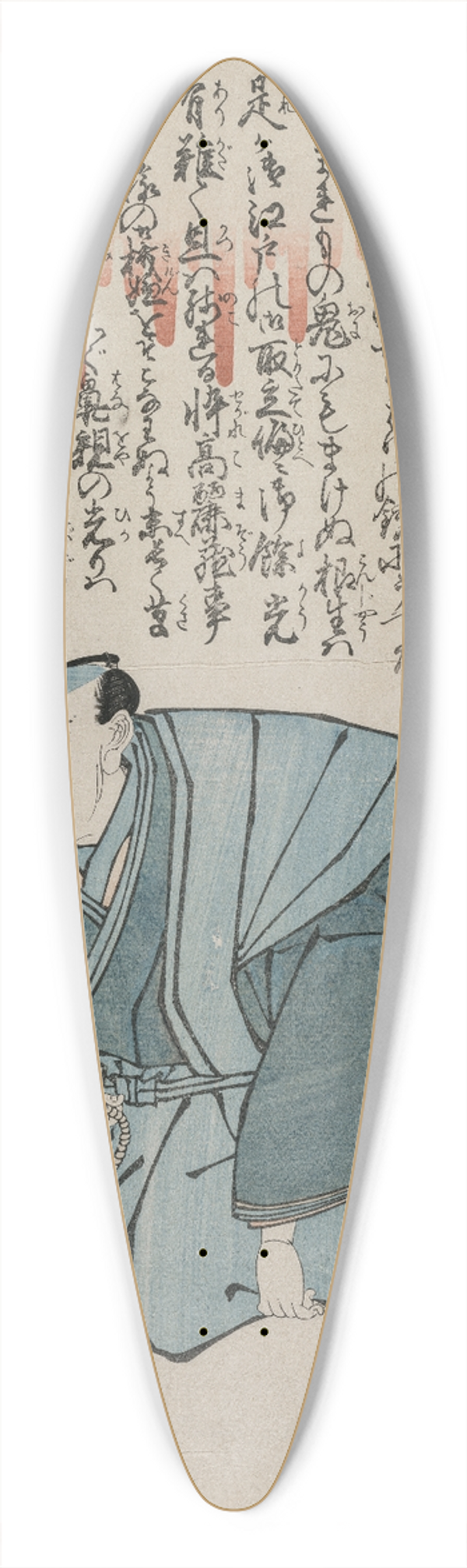 Utagawa Kunihide - Memorial Portrait of Matsumoto Kshir V, Age 75 39.3 inch art pintail longboard deck