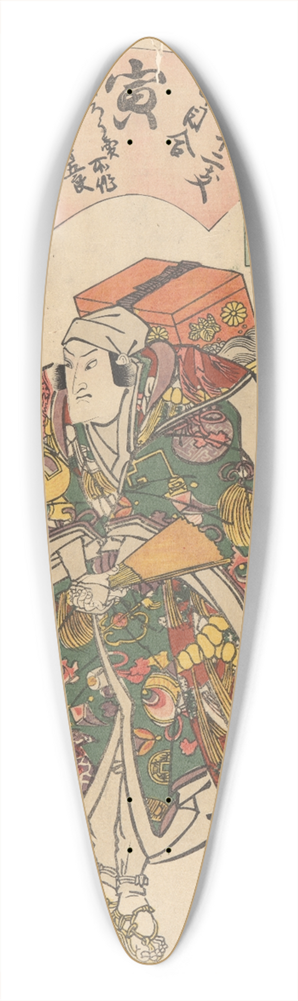 Utagawa Kunisada (Toyokuni III) - Band Mitsugor in the Role of Sweets Vendor Deity 39.3 inch art pintail longboard deck