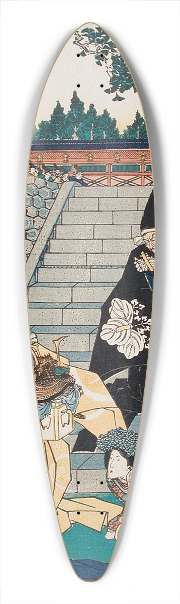 Utagawa Kunisada (Toyokuni III) - Chshingura; The Treasury of Loyal Retainers, a Primer 39.3 inch art pintail longboard deck