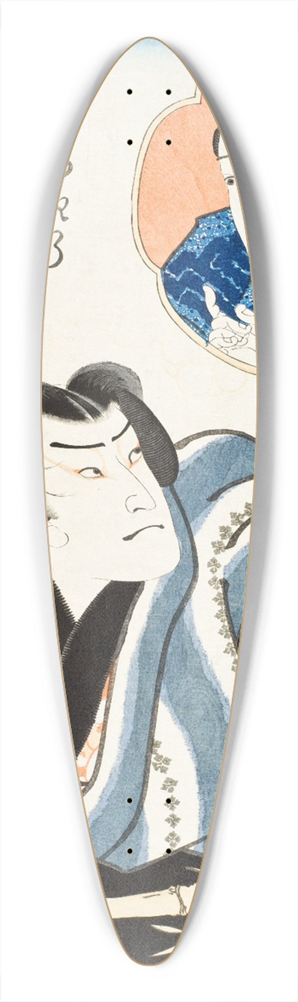 Utagawa Kunisada (Toyokuni III) - The Actor Nakamura Fukusuke I as Hanaregoma no Chkichi in the Play Futatsu chch kuruwa nikki 39.3 inch art pintail longboard deck