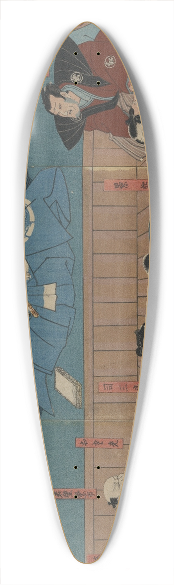 Utagawa Kuniyoshi - Aoto fujitsuna 39.3 inch art pintail longboard deck