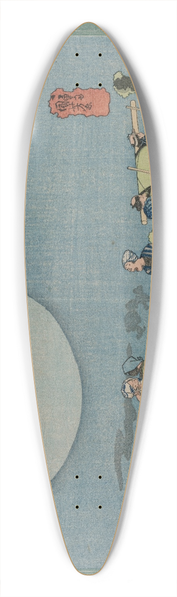 Utagawa Kuniyoshi - New Yoshiwara (Shin Yoshiwara), from the series Famous Places in the Eastern Capital 39.3 inch art pintail longboard deck