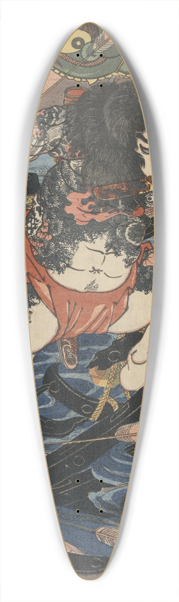 Utagawa Kuniyoshi - Rri hakuch chjun 39.3 inch art pintail longboard deck