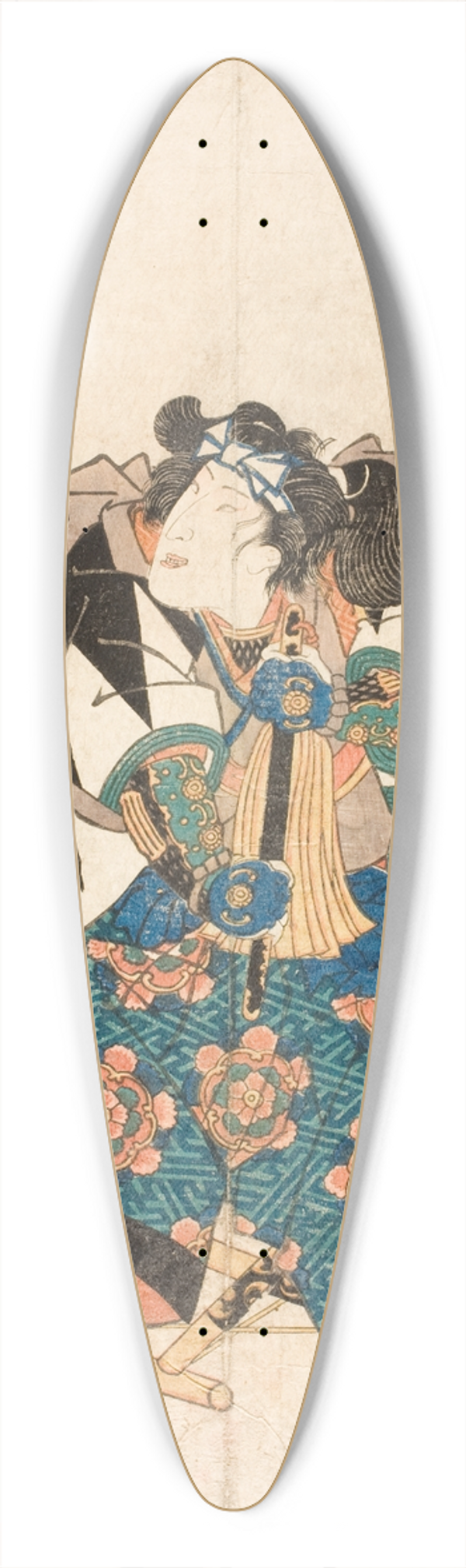 Utagawa Kuniyoshi - The Actor Band Shka as boshi Rikiya in the play Kanadehon Chshingura 39.3 inch art pintail longboard deck