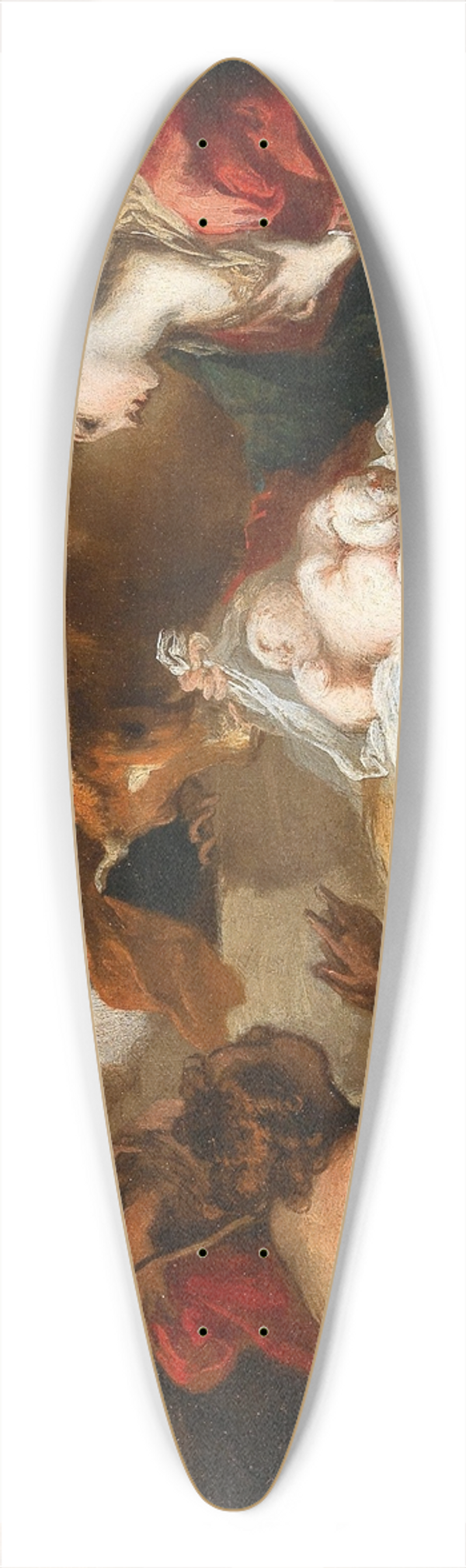 Valerio Castello - Adoration of the Shepherds 39.3 inch art pintail longboard deck