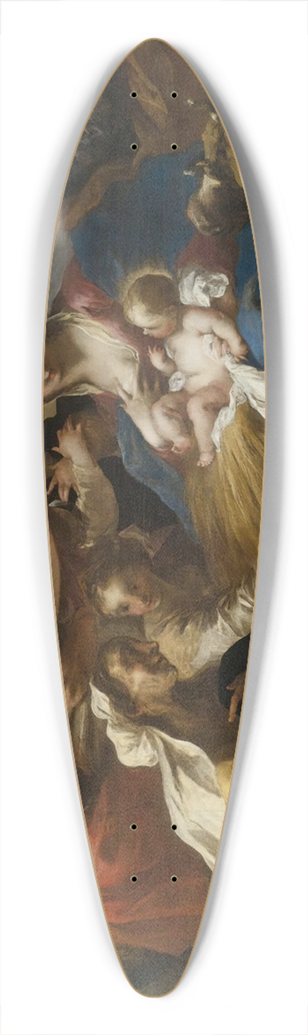 Valerio Castello - Adoration Of The Shepherds 39.3 inch art pintail longboard deck