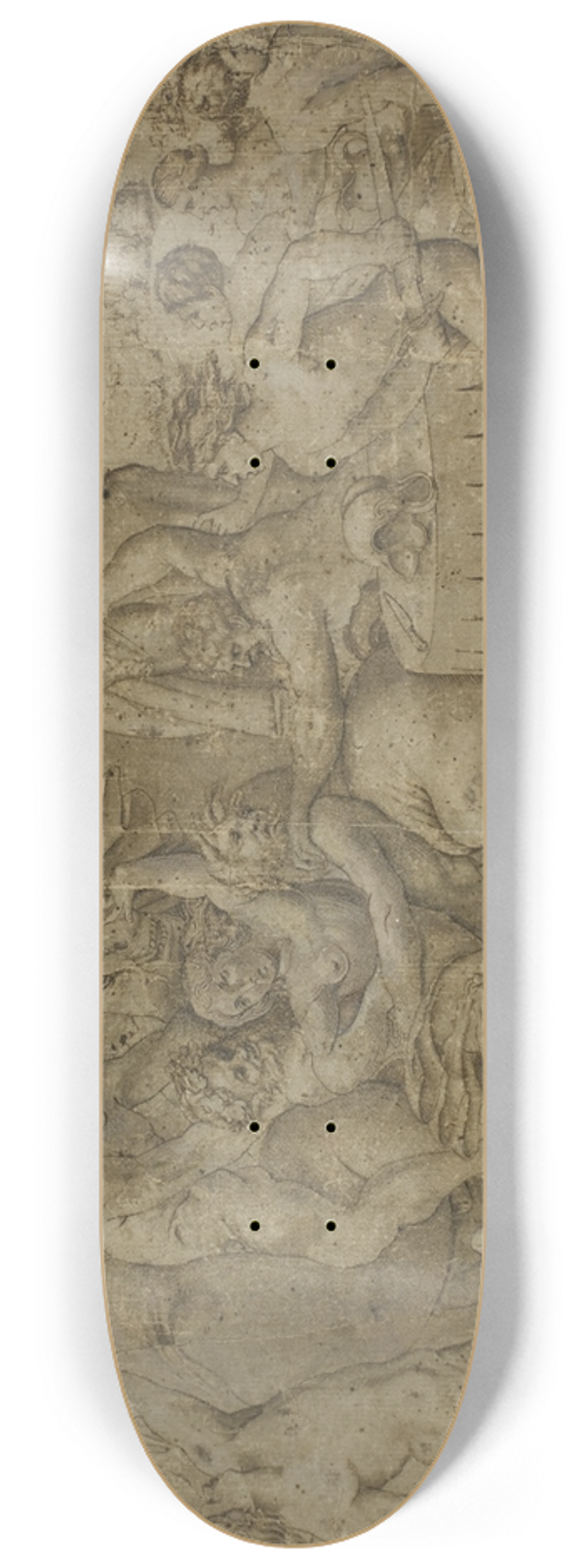 After Enea Vico - Battle of the Lapiths and Centaurs 8.25 inch art skate deck