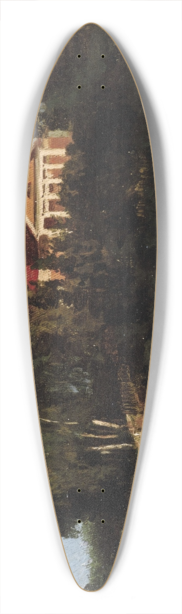 Vasily Dmitrievich Polenov - Landscape with House 39.3 inch art pintail longboard deck