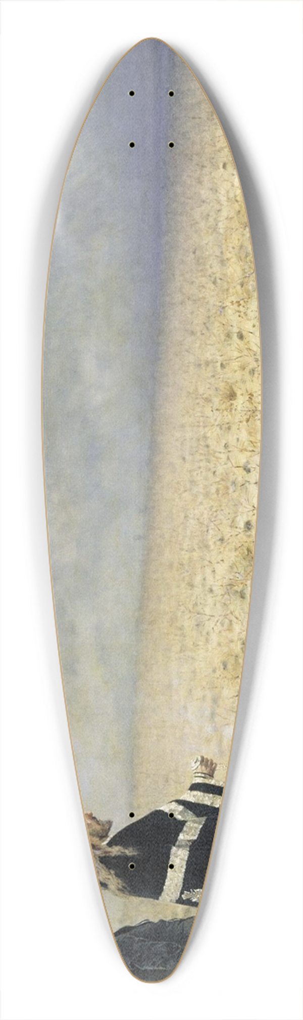 Vasily Vereshchagin - Defeated. Memorial service 39.3 inch art pintail longboard deck