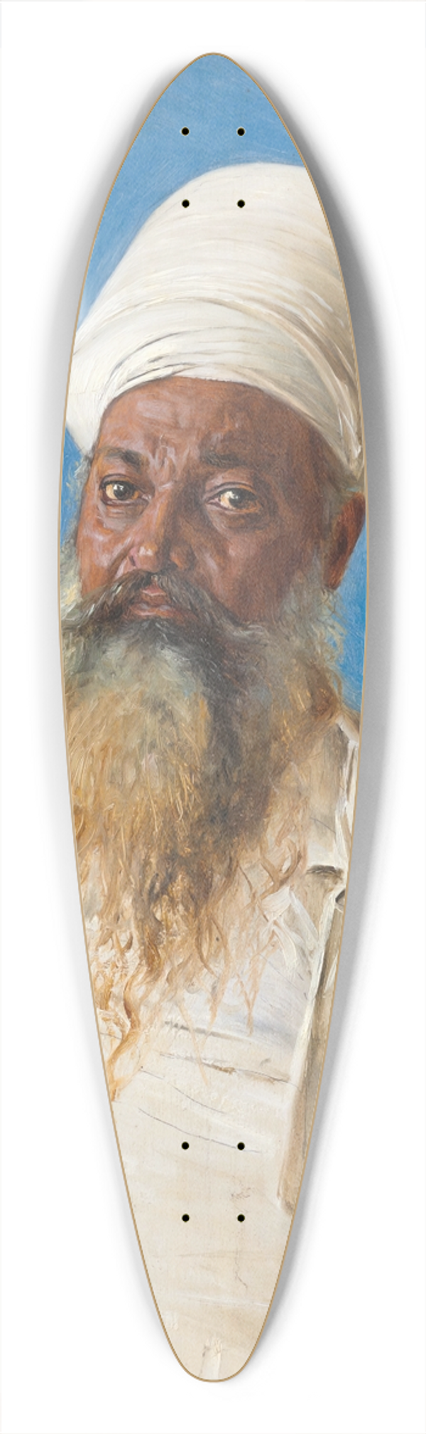 Vasily Vereshchagin - Parsi priest (fire worshiper). Bombay 39.3 inch art pintail longboard deck