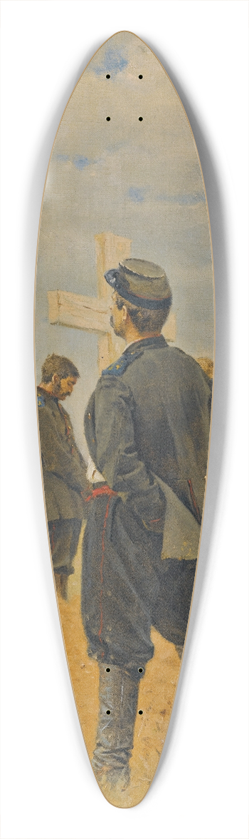 Vasily Vereshchagin - The Fallen Heroes 39.3 inch art pintail longboard deck