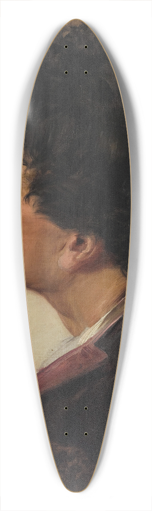 Vclav Brok - A portrait of a man in profile 39.3 inch art pintail longboard deck