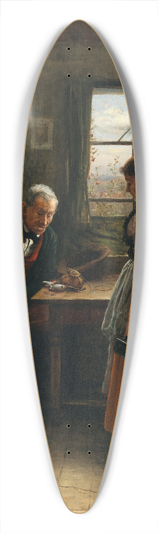 Vclav Brok - Der letzte Groschen 39.3 inch art pintail longboard deck