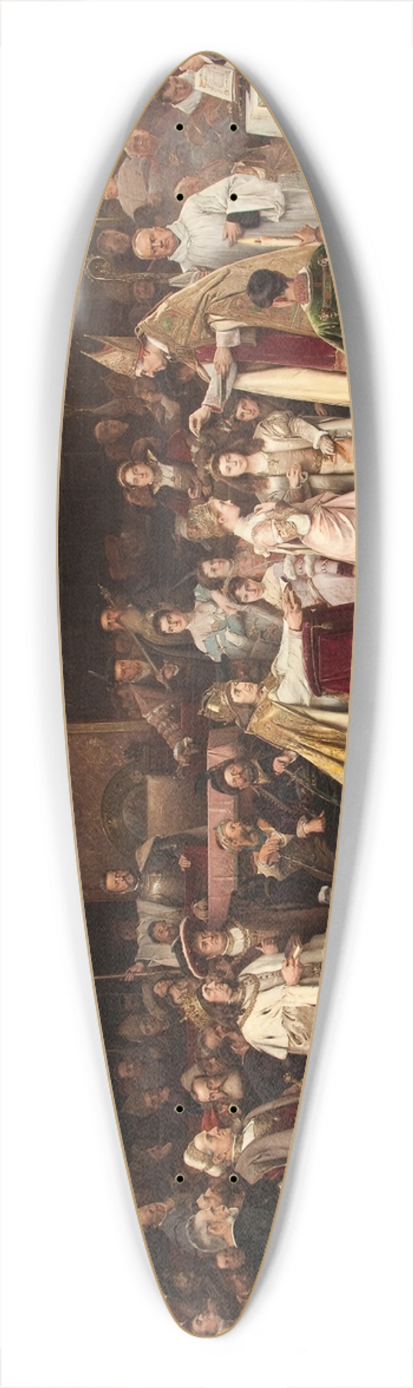 Vclav Brok - Tu felix Austria nube 39.3 inch art pintail longboard deck
