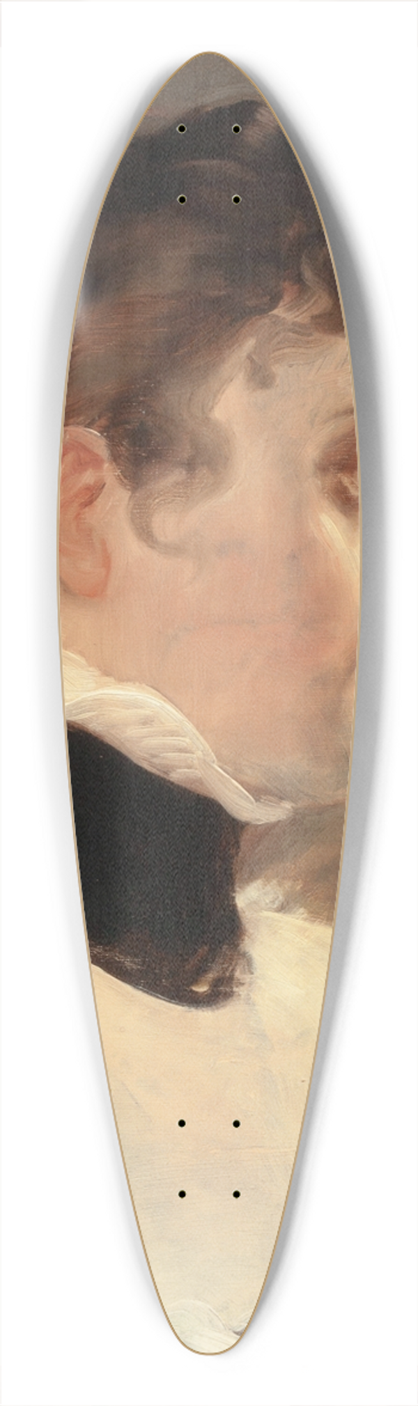 Vclav Brok - Young Woman in Profile 39.3 inch art pintail longboard deck