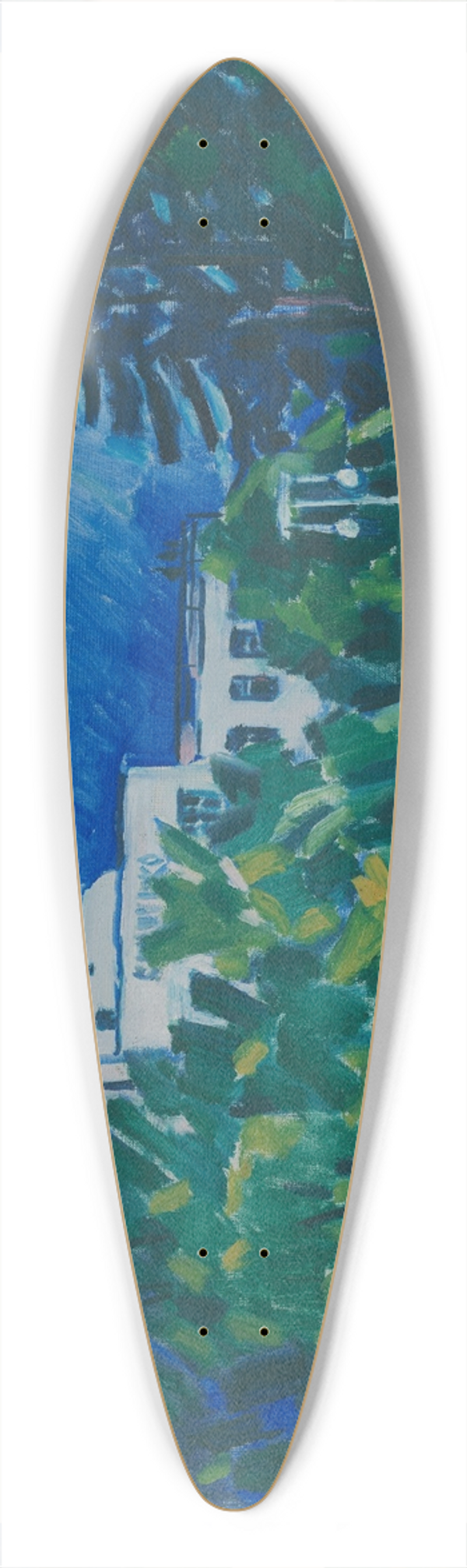 Vclav pla - From Slia 39.3 inch art pintail longboard deck