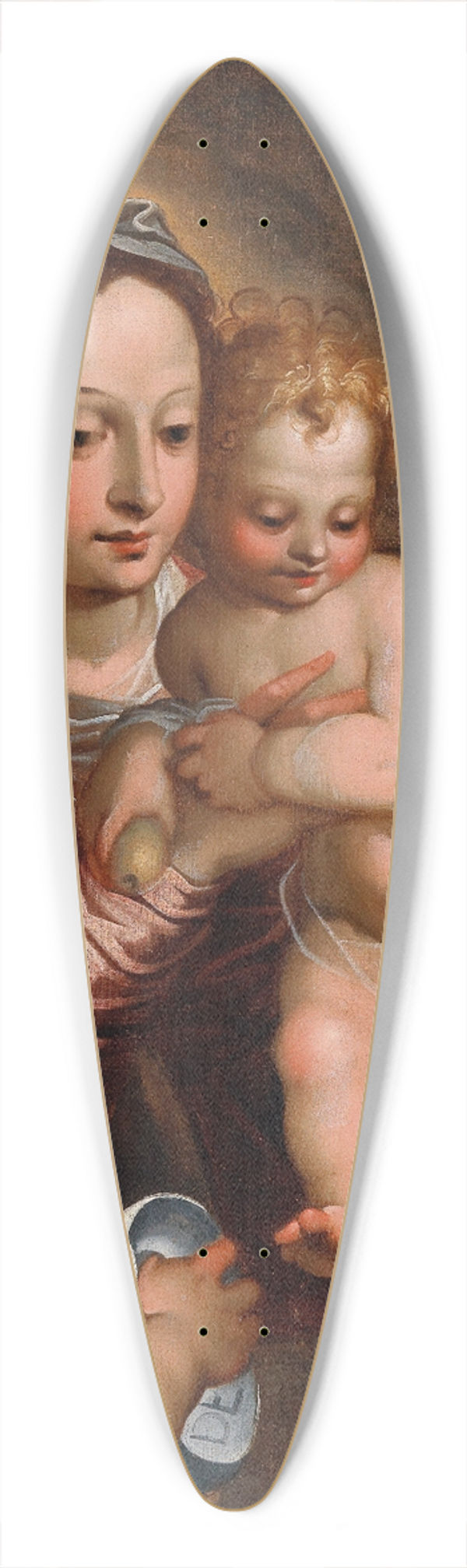 Venetian School - The Madonna and Child with the Infant Saint John the Baptist 39.3 inch art pintail longboard deck