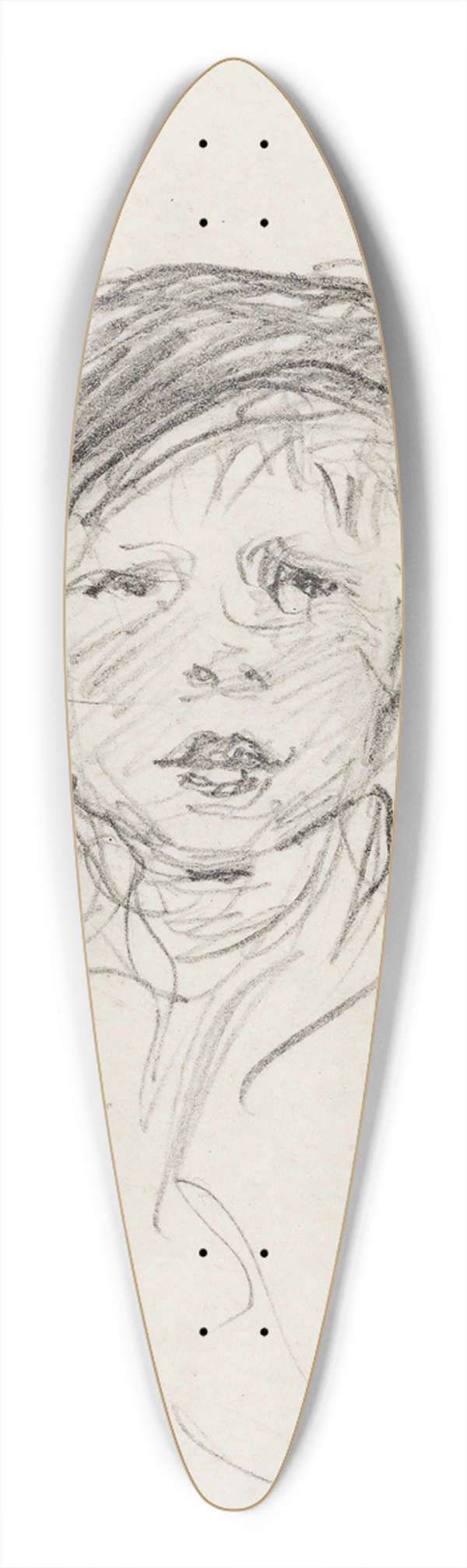 Venny Soldan-Brofeldt - Boy Wearing Cap 39.3 inch art pintail longboard deck