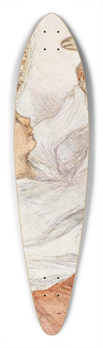 Venny Soldan-Brofeldt - Waking Boy and Present 39.3 inch art pintail longboard deck
