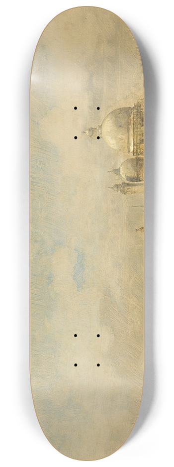 David Roberts - Venice, a view of the Basilicaof Santa Maria della Salute 8.25 inch art skate deck
