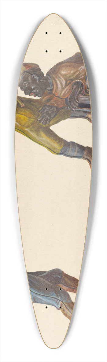 Verna Tallman - Toy Bank  Darktown Battery 39.3 inch art pintail longboard deck