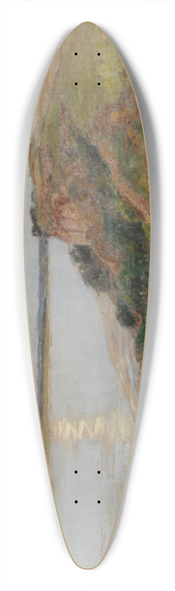 Victor Binet - Bord de mer au clair de lune 39.3 inch art pintail longboard deck
