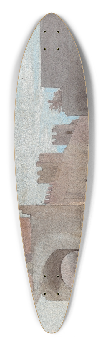 Victor-Franois-Eloi Biennourry - Porta San Lorenzo, Rome 39.3 inch art pintail longboard deck