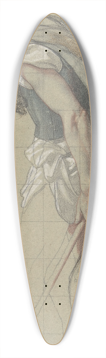Victor-Franois-Eloi Biennourry - Study of a Soldier 39.3 inch art pintail longboard deck