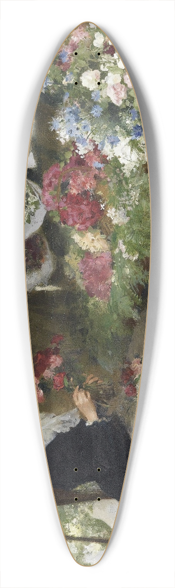 Victor Gabriel Gilbert - A Flower Seller Making Her Bouquets 39.3 inch art pintail longboard deck