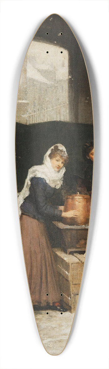 Victor Gabriel Gilbert - Crmire En Hiver 39.3 inch art pintail longboard deck