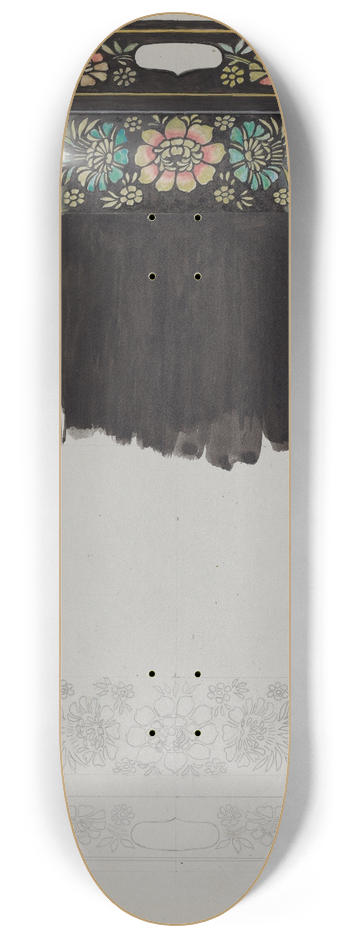 David S. De Vault - Toleware Tray 8.25 inch art skate deck