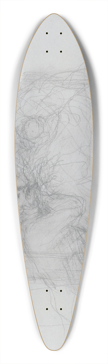 Victor Mller - Mutter mit Kind, links davon der Vater 39.3 inch art pintail longboard deck