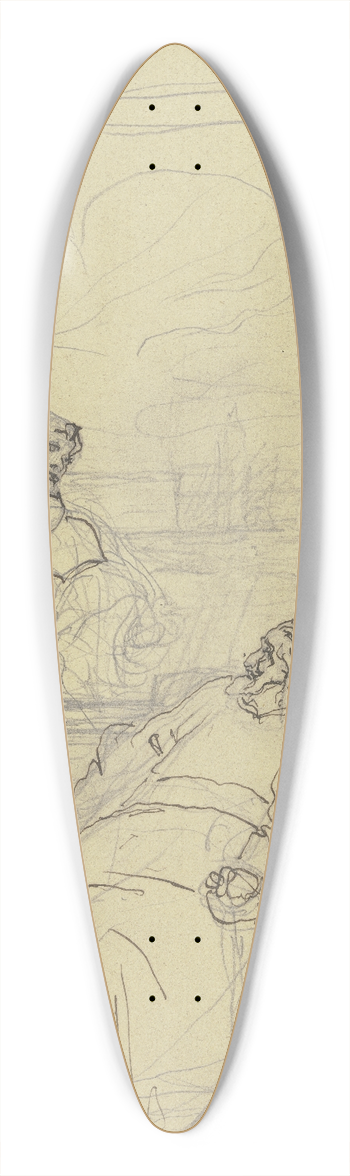 Victor Mller - Ritter Hartmut von Kronberg bei dem Reformator Oecolampadius in Basel 39.3 inch art pintail longboard deck