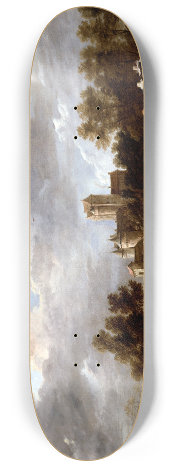 David Teniers The Younger - A Castle and its Proprietors 8.25 inch art skate deck